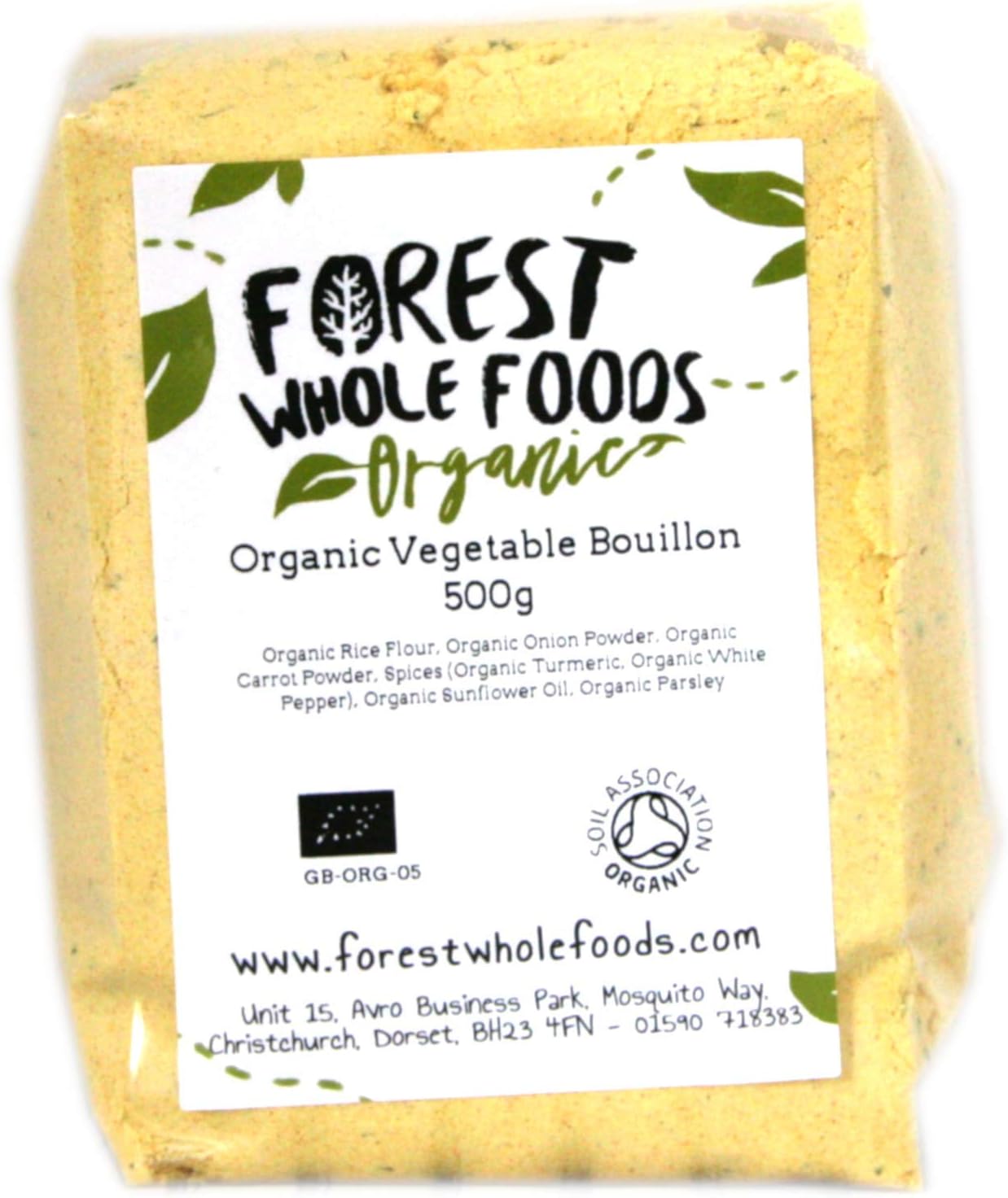 Forest Whole FoodsOrganic Vegetable Bouillon (500g)EU OrganicSoil AssociationSoil AssociationSoil Association