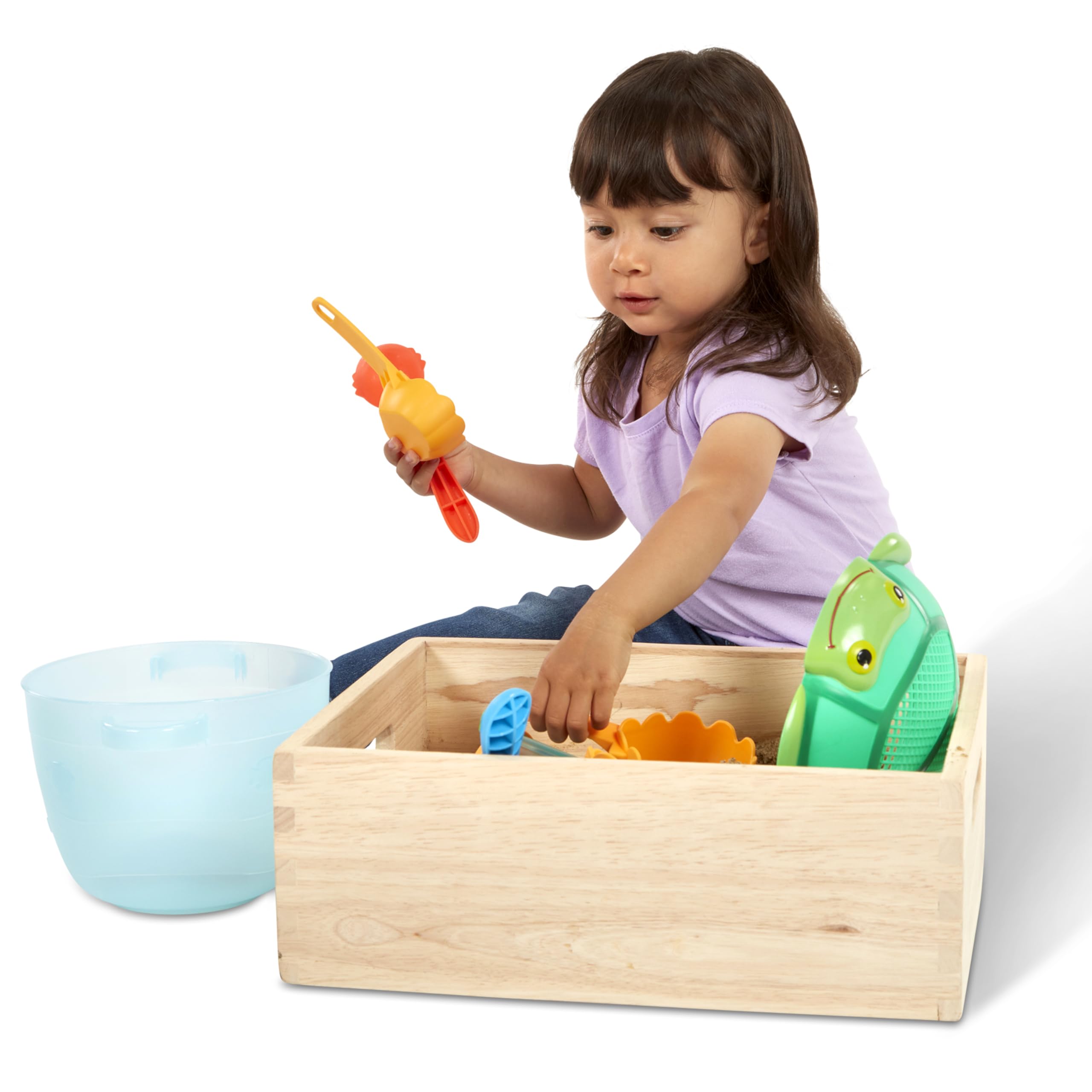 Melissa & Doug Sunny Patch Seaside Sidekicks Sand Baking Set-Beach Toy, Outdoor Play for Kids Ages 3+