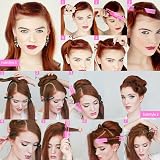 Omenluck Vintage Double Head Heatless Curl Hairbrush Tool Pink for All Hair view 5