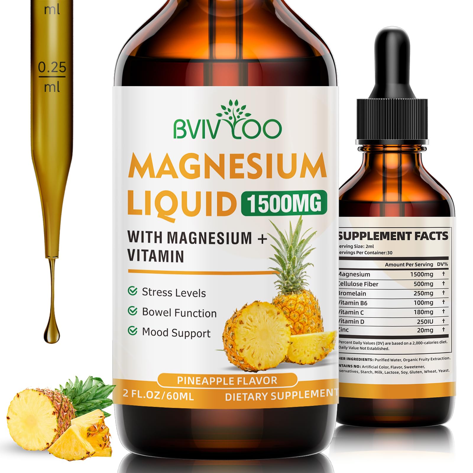 Magnesium Liquid Drops 1500 mg