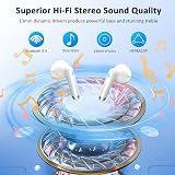 Drsaec Wireless Earbuds Bluetooth 5.4 4 ENC Mic 56H Noise Cancelling IPX7 view 3
