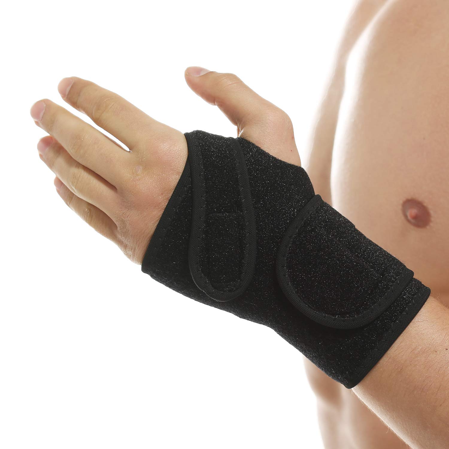 Carpal Tunnel Wrist Brace Splint, Wrist Protector, Support Compression, Removable Wrist Splint, Day and Night, for Men, Women, Tendinitis, RSI and Arthritis, Sports Injuries Pain Relief, for right