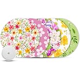 Libre 2 Plus Sensor Covers Waterproof,10 Pack Breathable &amp; Flexible Full Covers for Libre 2 &amp; Lingo,Hypoallergenic &amp; Latex-Free Patches for Long Stay Protection,Diverse Floral