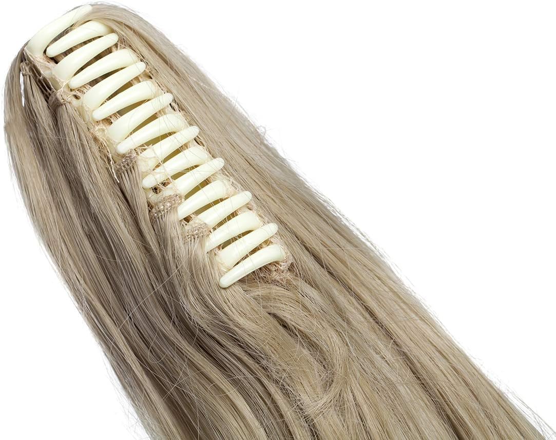 EXTENSION CLIP CAPELLI veri (60cm Riccio, Biondo cenere mix biondo