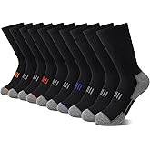 Comfoex 10 Pairs Boys Socks Crew Athletic Calf Long Socks Half Cushioned Socks For Kids 4-6 6-8 8-10 Years Old