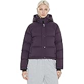 Orolay Women's Cropped Puffer Jacket Short Down Coat Thickened Winter with Detachable Hood