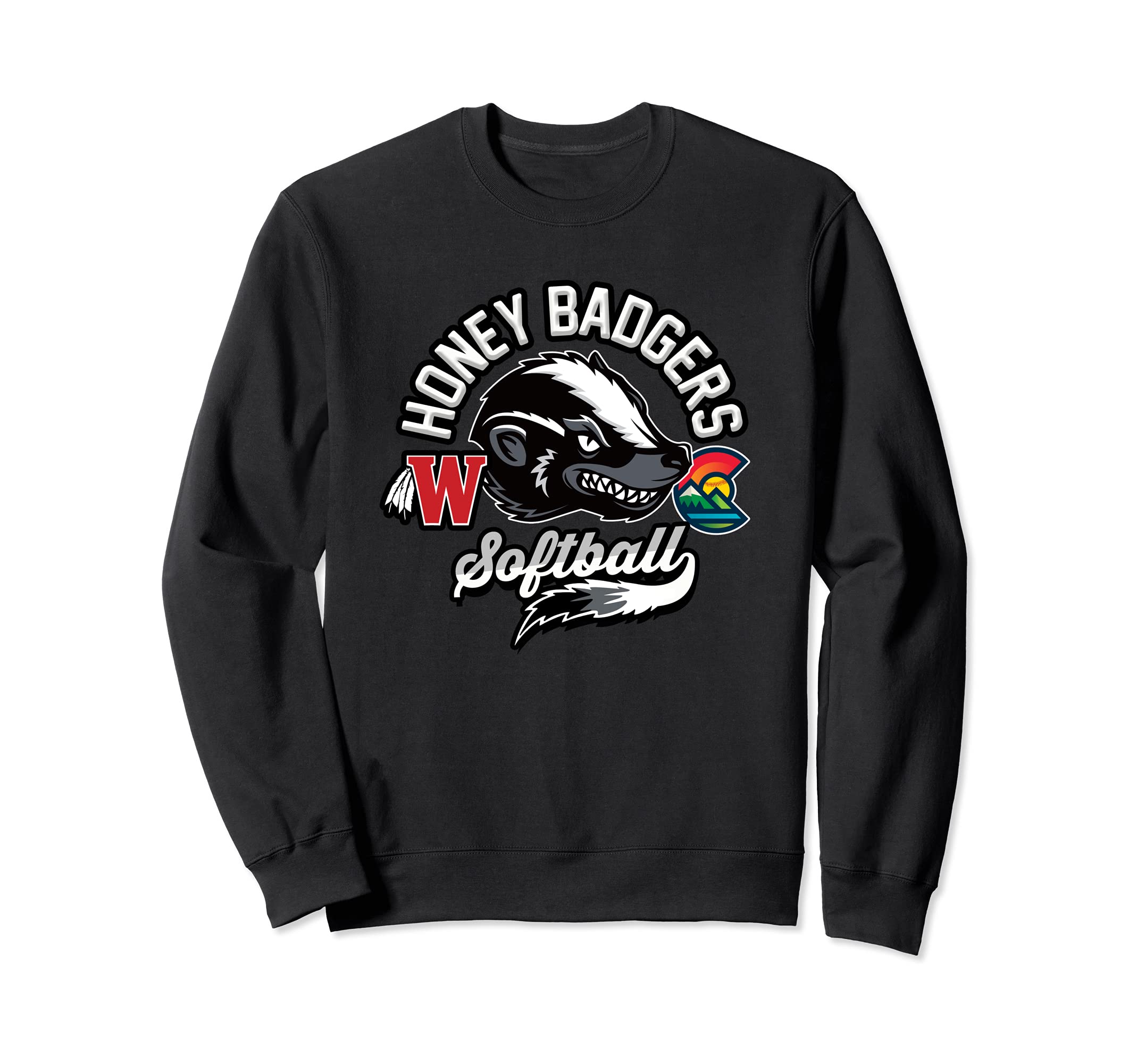 Colorado Honey Badger Softball Team Jersey Sweatshirt