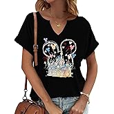 Magical Shirt for Women Magic Kingdom Tshirt Family Holiday Vacation Castle Graphic Tee Tops