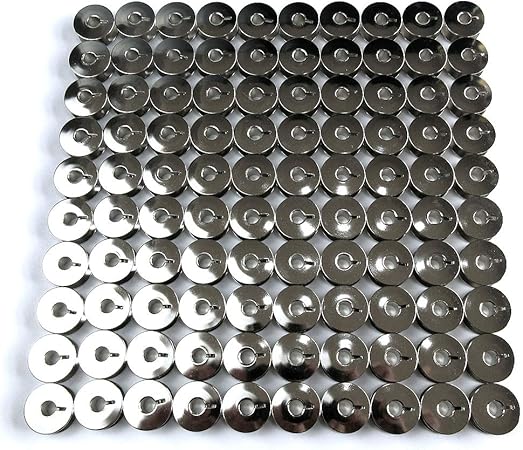100 bobinas con caja para máquina de coser Singer 20U Zig Zag: Amazon.es: Hogar