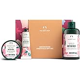 The Body Shop British Rose Essentials Gift Set- 3 Piece Set, Includes Body Yogurt, Hand Cream, Shower Gel, Vegan