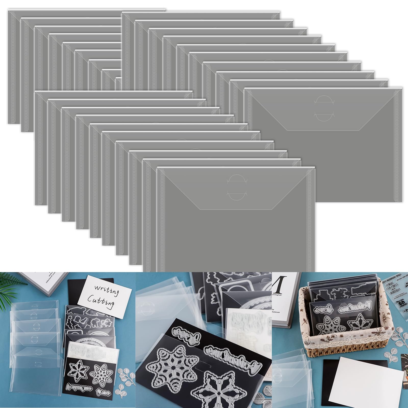 Photo 1 of ?60-Count Value Set? Briartw 0.9mm Thick Magnetic Storage Cards +Storage Pockets - Perfect for Die,Stamp & Craft Organization, Versatile Magnetic Panels - Ultimate Crafting Storage Companion