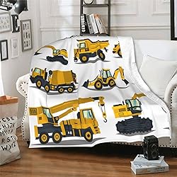 Construction Truck Tractor Excavator Soft Throw