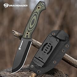 DRACHENADER 8.46" Survival Knife with Fire Starter