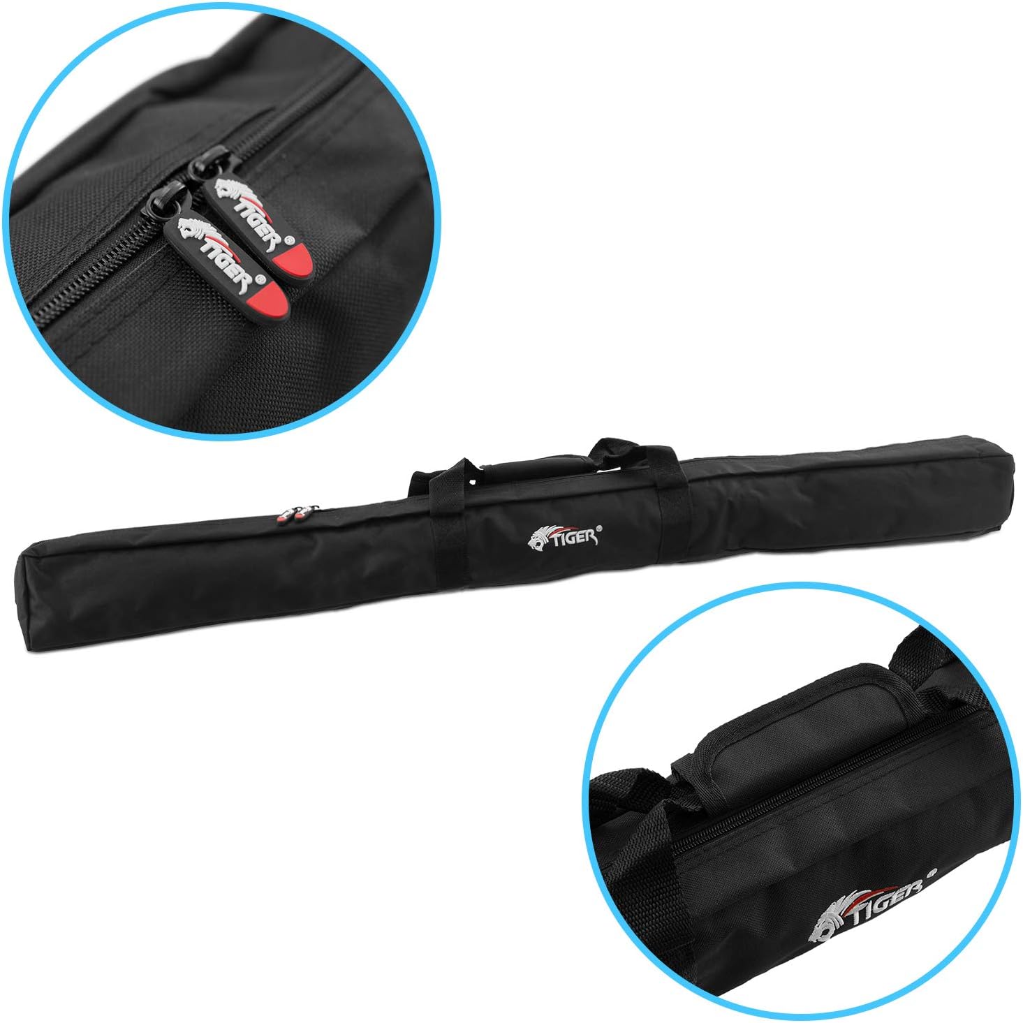 TIGER MCA15BK Microphone Stand Bag Single Mic Stand Bag 9 x 115 x 9cm