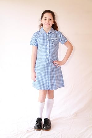 Light Blue Gingham School Dress | School | George
