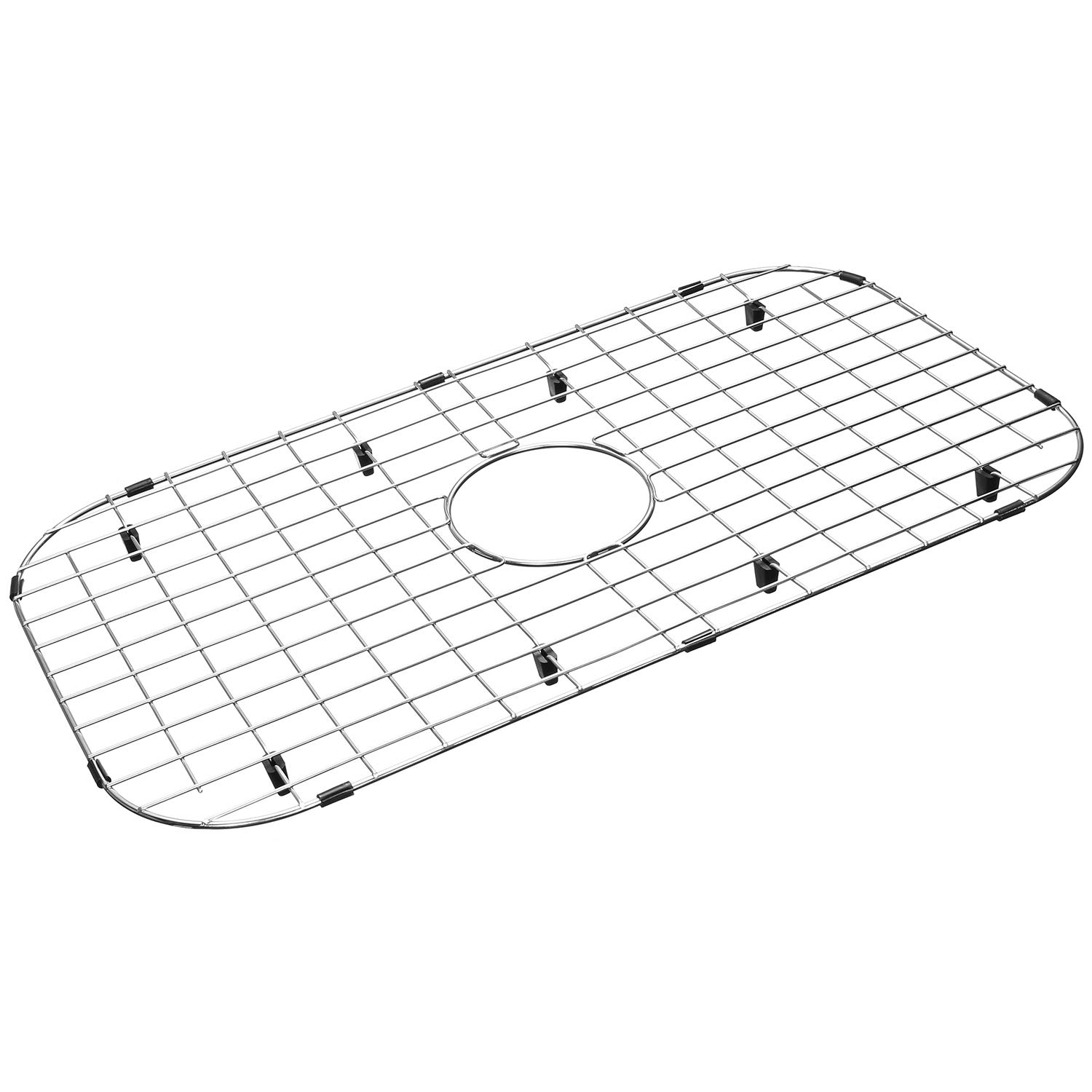 Photo 1 of Serene Valley Sink Protector Grid 26-1/16" x 14-1/16", Centered Drain with Corner Radius 3-1/2", 304 Stainless Steel Material NLW2614C
