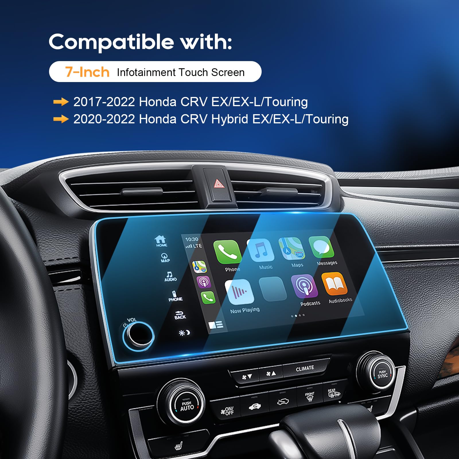 LFOTPP 2022 CRV Screen Protector for 2017-2020 2021 2022 Hnoda CRV LX EX EX-L Touring Special Edition Hybrid 7 Inch Infotainment Protector 2022 CR-V Hybrid Touring Accessories