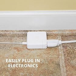Thonapa 15 Ft Extension Cord with 3 Prong - White