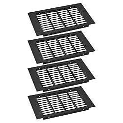 uxcell 4pcs Rectangle Ventilation Grille Aluminum