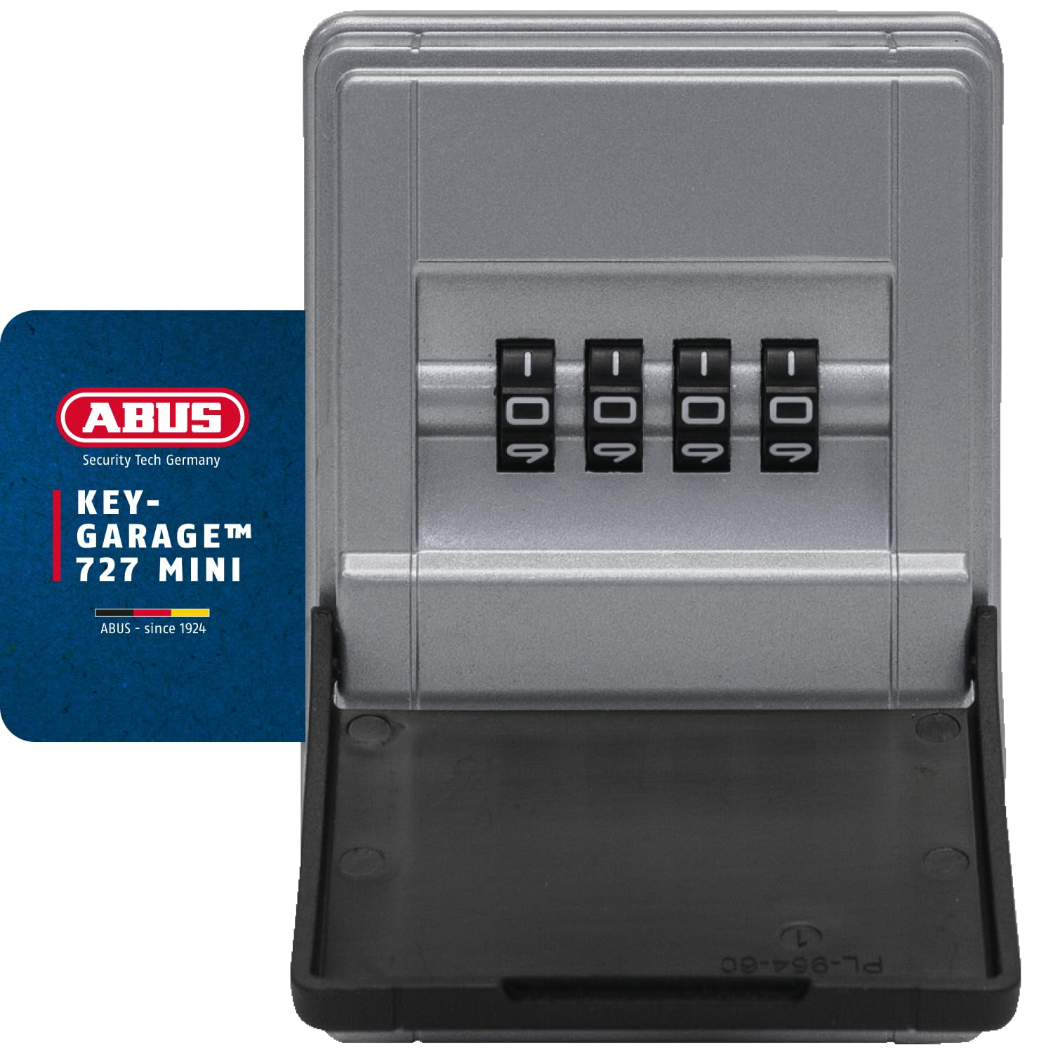 ABUS KeyGarage™ 727 Mini - Wall-mounted Key Box - for Keys or Small Valuables - 77455 - Black/Silver