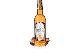 JORDAN'S SKINNY MIXES Jordan's Sugar Free Peanut Butter Cup Coffee Syrup, 25.4oz - Keto, Gluten Free