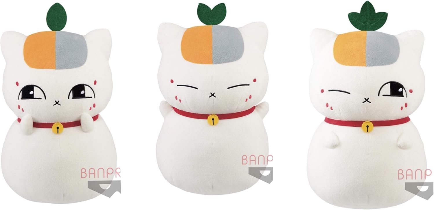 Amazon 夏目友人帳 めちゃでかぬいぐるみ トリプルニャンコ先生 1号 2号 3号 全3種セット ぬいぐるみ おもちゃ