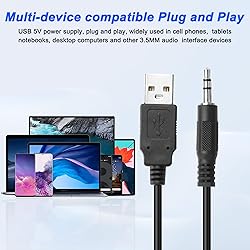 XMSJSIY Mini Computer Speaker for Desktop PC 3.5mm