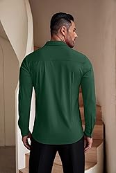 COOFANDY Men's Button Up Shirts Long Sleeve Slim