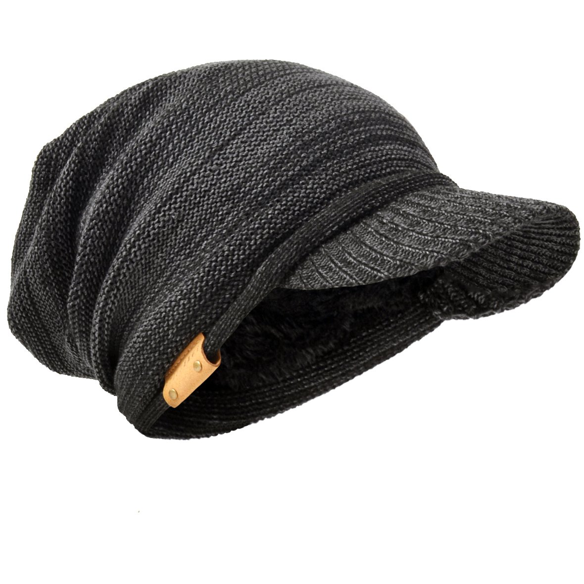 HISSHE Men Oversize Skull Slouch Beanie Large Skullcap Knit Hat