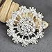 Your Perfect Gifts 40 pcs Silver Rhinestone Brooches Set Crystal Wedding Invitation Brooch Bouquet Wholesale Lot AMBR665