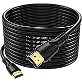 Jorenca 4K HDMI Cable 50ft Ultra High Speed HDMI 2.0 Cables 18gbps Gold Plated Connector Ethernet Audio Return Video 4K 60Hz/2K 30Hz FullHD1080p 3D for Xbox Arc Laptop PS3 PS4 PS9 PC HDTV etc