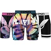 PSD Men's Playboy Bunny Boxer Briefs, Breathable Men's Underwear, Moisture-Wicking Fabric