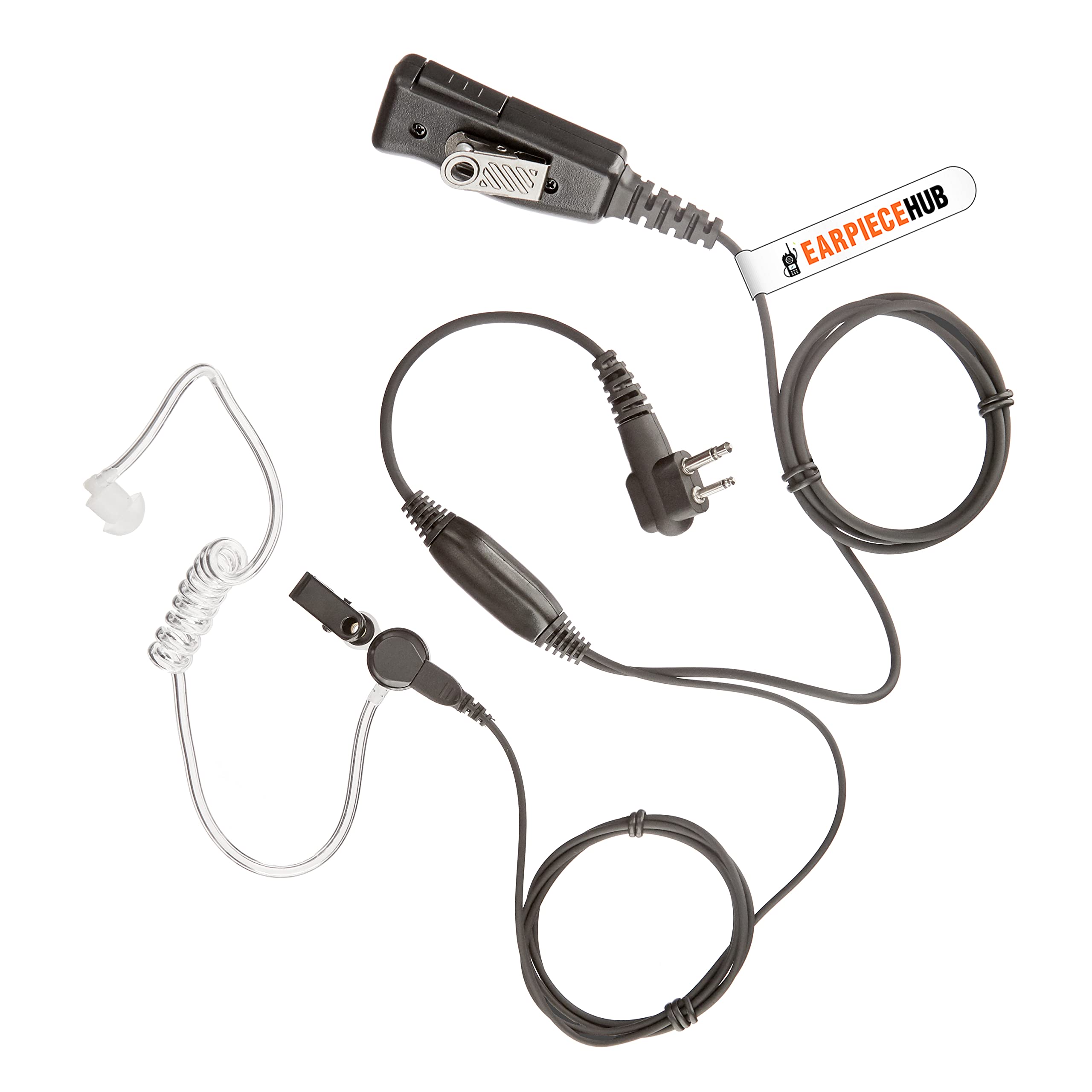 Heavy Duty Kevlar Earpiece Police Security Headset Compatible with MOTOROLA Radio DP1400 CP200 CP040 GP300 GP88 CLS1110 XT420 XT460 Two Way Radio