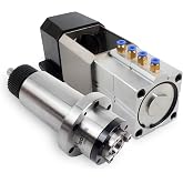 RATTMMOTOR BT30 ATC Spindle Motor Kit 5pcs Bearings No Power Automatic Tool Change 6000rpm Large Torque 90MM with Cylinder, Spindle Seat and Bracket for CNC Router Milling Engraving Machine