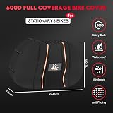 Zettum 3-Bike Full Cover 203x114x127cm 600D PU Waterproof Outdoor view 3