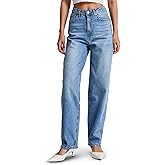 IT'S BASIC High Waisted Wide Leg Jeans for Women, Relaxed Fit Trendy Womens Jeans Stretchy Loose Denim Pants, Stonewashed