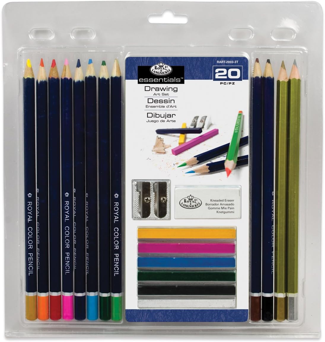 Royal & Langnickel Clamshell Drawing Set, 20 Piece Colour Drawing Set - Image 3