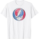Grateful Dead Distressed Steal Your Face Logo Vintage Band T-Shirt