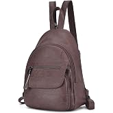 FANCELINE Backpack Purse for Women, Black Convertible Sling Bag | Soft Faux Leather; 3-Way Carry; Front Zipper and Flap Pockets; Hidden Back Pocket