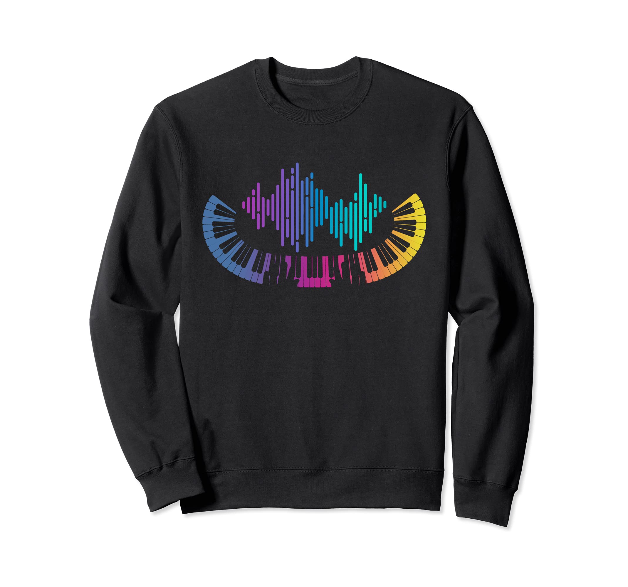 Colorful Piano Keyboard Pianist Musical Instrument Piano Sweatshirt