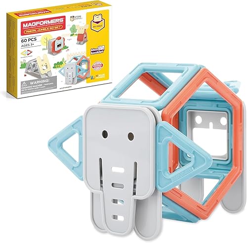 Building Toy Magformers 43 Piece Cube House Magformers Magnetic