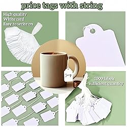 ARTFLY 1000PCS Pre-Strung Price Tags with
