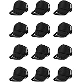 12 Pack Sublimation Hats for Men Blank Trucker Hats Bulk Snapback Mesh Women Baseball Caps DIY Custom 18 Colors