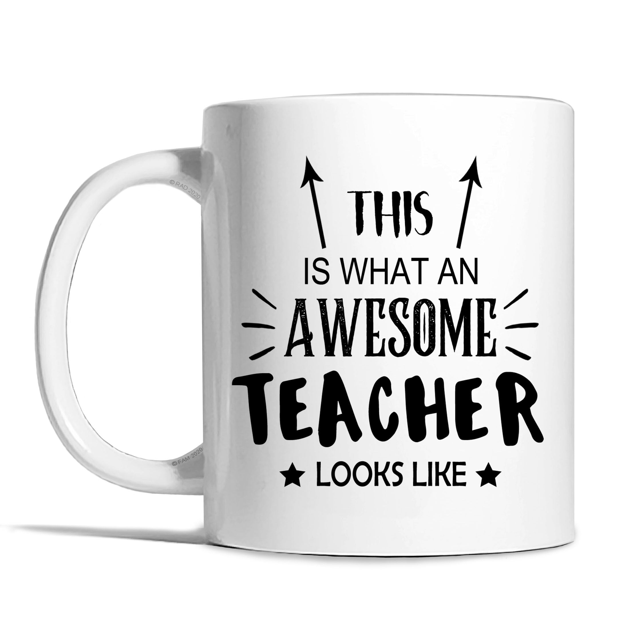 Risk-A Designs Awesome Teacher Mug, This is What an Awesome Teacher Looks Like Mug, Thank You Gift, Teacher Gift, keyworker Gift, Appreciation Gift, Student Teacher Gift