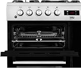 Beko KDVF100X Freestanding Dual Fuel Range Cooker Stainless Steel view 5