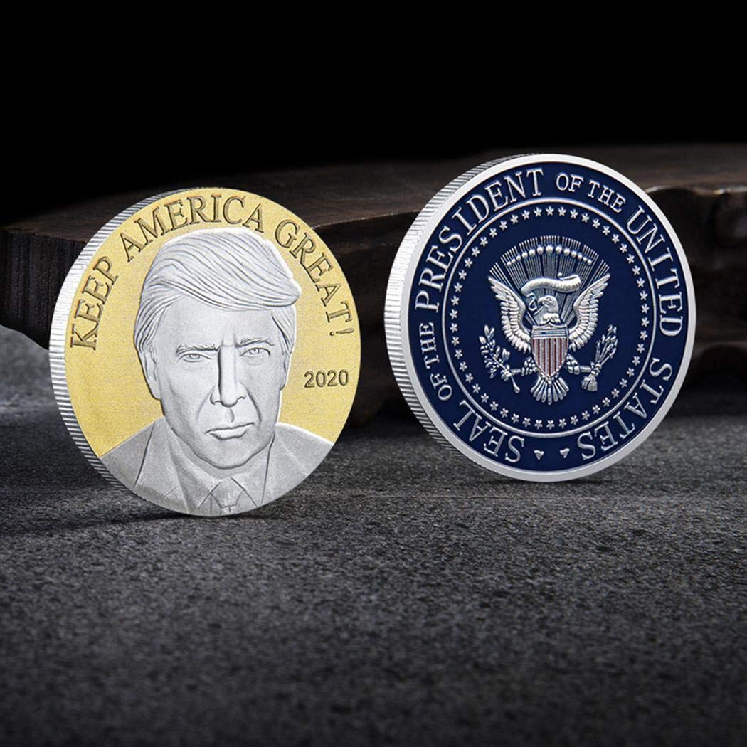 xabern Double Colors 2020 Trump American Eagle Commemorative Coin US Coins