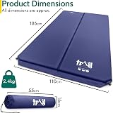 Trail Outdoor Leisure Trail Self-Inflating Double Camping Mat Blue view 6