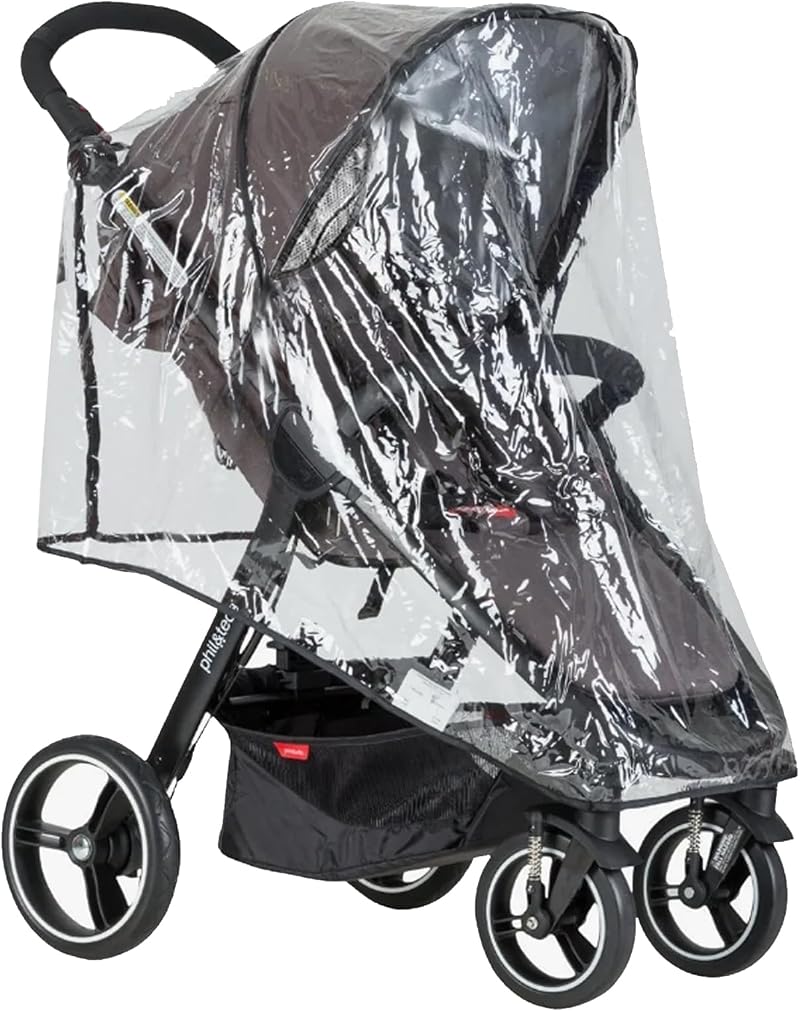SHUXIA Universal Rain Cover for Pram Pushchair Clear PVC Weather Shield