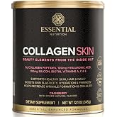 Essential Nutrition Collagen Skin Cranberry | Verisol Hydrolyzed Collagen Peptides for Skin, Hair &amp; Nails. With Biotin, Hyaluronic Acid, Silicon &amp; Vitamin C.
