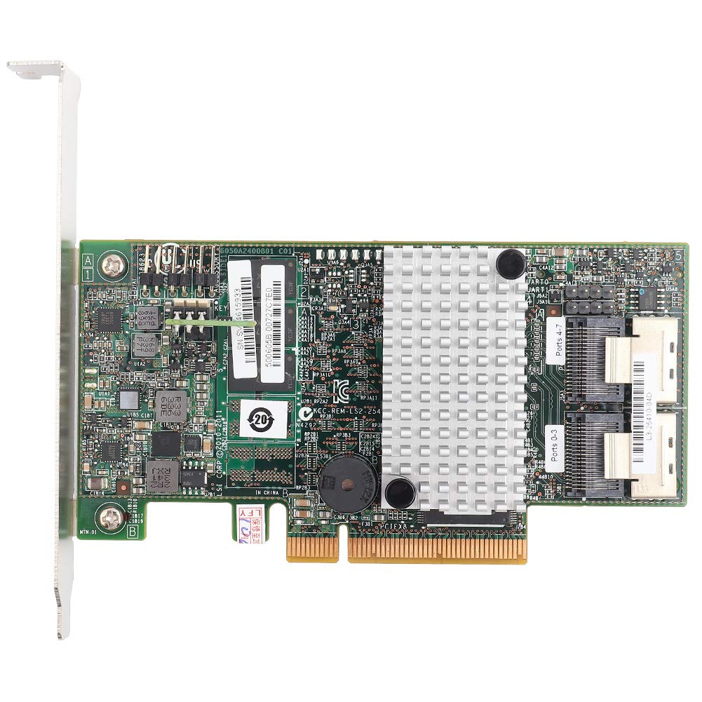 ciciglow LSI 2208 Dual-core RAID Card, 8x Internal SATA + SAS Ports, 6GBps, Linux Compatible